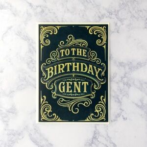 🆕Papyrus “Gentleman’s” Embossed Birthday Greeting Card